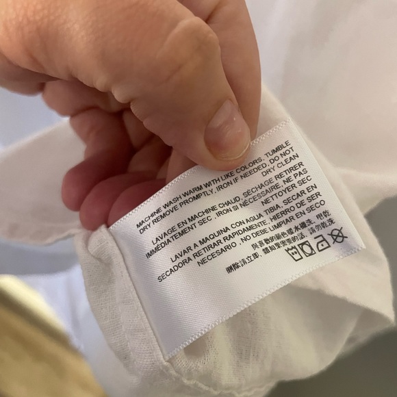 Men’s Adriano Goldschmied large linen and cotton button down shirt large - Picture 8 of 8